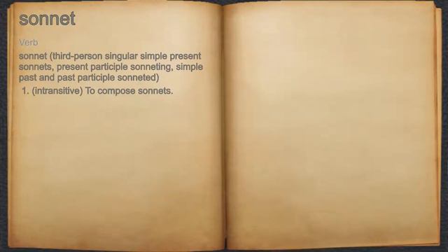 What does sonnet mean? смотреть онлайн