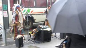 Уличные музыканты из Эквадора на проспекте Мира в Москве