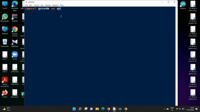 How to create QR Code Generator in Python ||Python Project Tutorial ||Techie Lagan