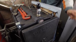 Замена твердотопливного котла