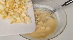 За 5 минут ЯБЛОЧНЫЙ ПИРОГ на сковороде, который тает во рту!  Просто и очень вкусно!