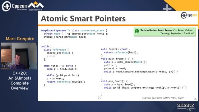 C++20: An (Almost) Complete Overview - Marc Gregoire - CppCon 2020 смотреть онлайн