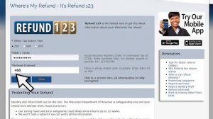 Where's My Refund? Wisconsin Income Tax Refund Status.
