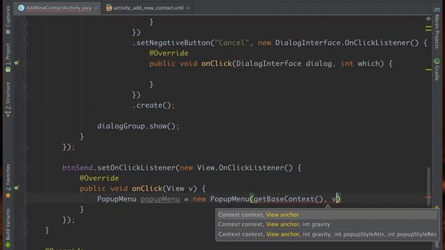 Android Menu and Dialog Part 6 (Popup Menu) смотреть онлайн