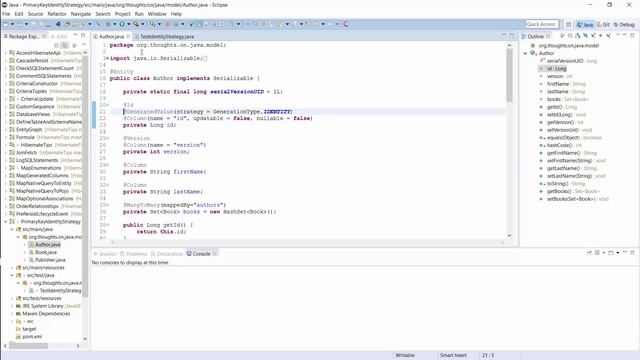 Hibernate Tip : How to use an autoincremented database column as a primary key смотреть онлайн