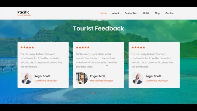 Responsive Travel Website HTML CSS & JavaScript | Download Free