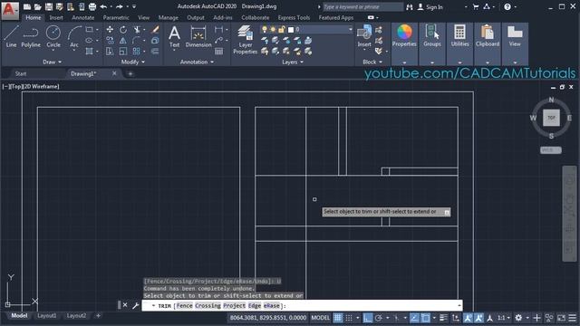 AutoCAD Interior Design Tutorial for Beginners - 1