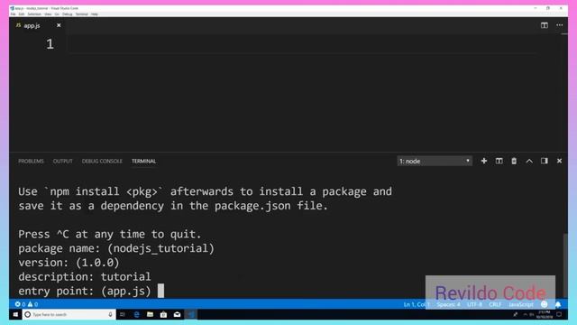 Create package.json using npm init | Nodejs full course