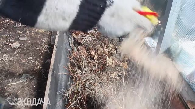 Делаем тёплую грядку                                            #ТЁПЛАЯГРЯДКА