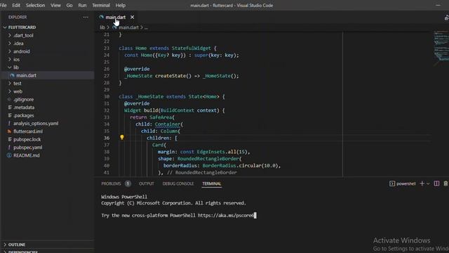 Flutter Mobile Apps  - How to Make Beautiful Flutter Card for your App