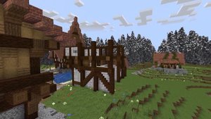 Как построить средневековый дом | туториал | Средневековый город в Minecraft №5