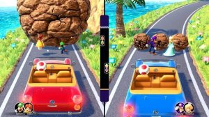 Mario Party Superstars - 2-vs-2 Minigames - Luigi & Daisy vs Waluigi & Rosalina | MarioGamers