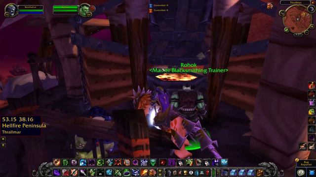 Master Blacksmithing Trainer Location WoW TBC Classic (Horde)