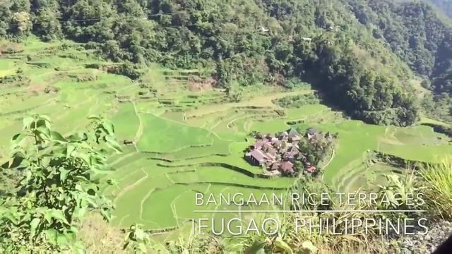 Bangaan Rice Terraces in Banaue Ifugao Philippines смотреть онлайн