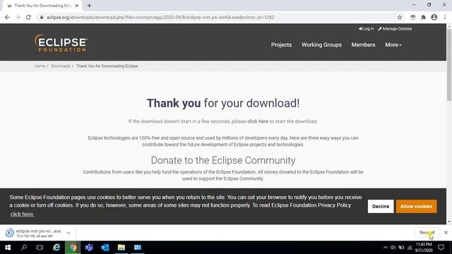 Download & Install Eclipse IDE [2020-09] | Latest Version of Eclipse with JDK 15 | Eclipse IDE 4.17 смотреть онлайн