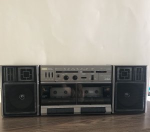 Портативное стереоприемное устройство Aiwa CA-W35U Boombox Ghetto Blaster Vintage Radio-КОРЕЯ