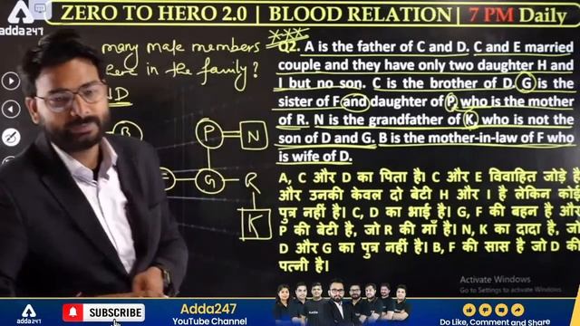 Blood Relation Puzzle Form for Banking Exam 2022 | Reasoning Special Class-1 | Saurav singh смотреть онлайн