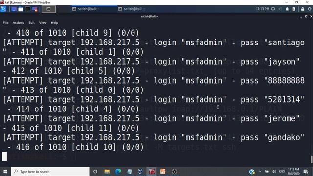 Hydra Password Cracking Tool - Demo using Kali Linux - Cybersecurity - CSE4003