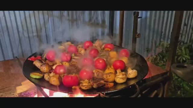Садж из диска от бороны и беспроигрышный ужин на нём..mp4