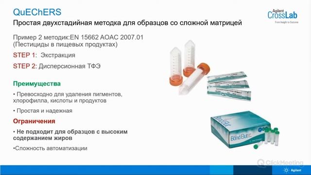 Пробоподготовка Agilent и области применения