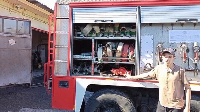 обзор пожарной машины 1 часть.