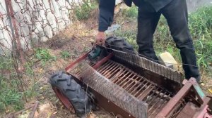 Работаю на Самодельном Полноприводном Минитракторе из 2-х Мотоблоков