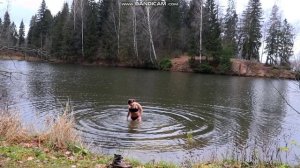 Искупалась на природе