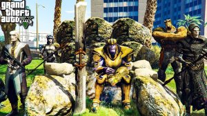 ТАНОС И ЧЁРНЫЙ ОРДЕН УНИЧТОЖИЛИ ГОРОД В ГТА 5 МОДЫ!THANOS ОБЗОР МОДА В GTA 5! ИГРЫ ВИДЕО MODS