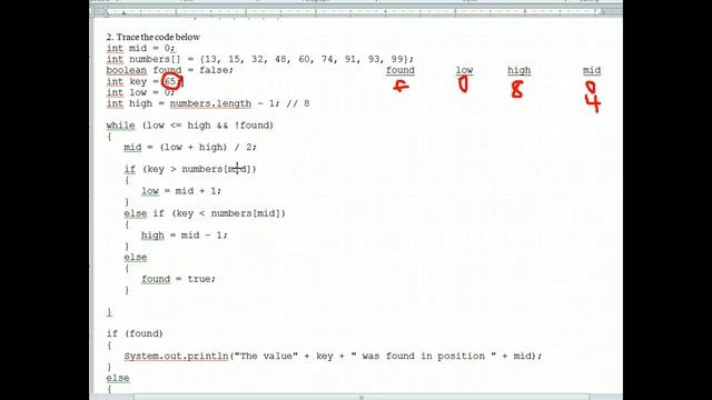 AP Java - Binary Searching Worksheet #1 смотреть онлайн