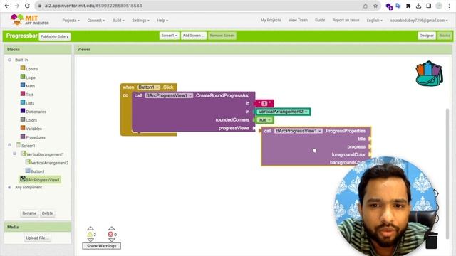 How To Create a Circle Progress Bar in MIT App Inventor