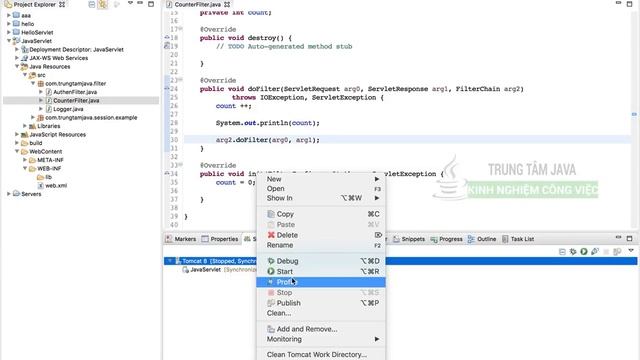Java Web 27 - Java Servlet Filter tính số lượt truy cập website смотреть онлайн
