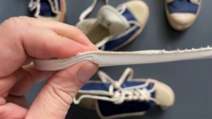 Разрезал современные кеды Два Мяча.