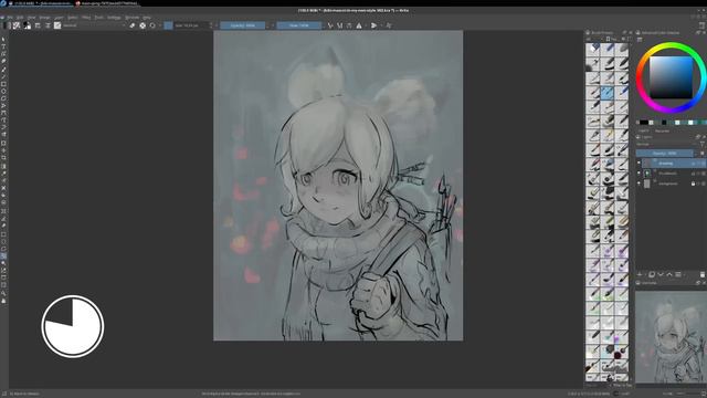 Tutorial： an illustration from A to Z with Krita