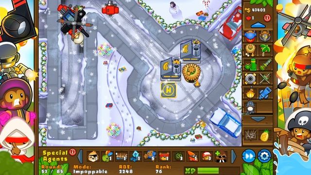 BTD5 - New MAP! Present Delivery - Bloons TD 5 Impoppable