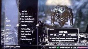 Skyrim- Ebony Armor vs. Ebony Mail