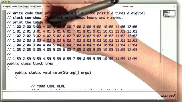 Clock Times - Intro to Java Programming смотреть онлайн