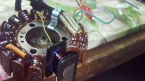 перемотка генератора yamaha XT225