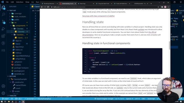 Front-End Live - Functional or Class and Simple API Calls in React смотреть онлайн