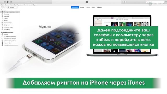 Как установить рингтон на iPhone через itunes 12.9. Инструкция от Ringon