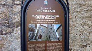Vico nel Lazio (Lazio), Italy【Walking Tour】History in Subtitles - 4K
