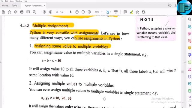 Python for Beginners | Basics Of Python | Variables & Assignments, Dynamic Typing | Part-4 |Class 1