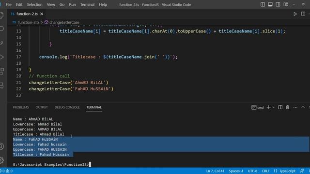Function, Passing Arguments to function, Return Value from Function Expression and Arrow Function