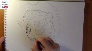 How to draw my little pony Applejack, Как нарисовать пони, как рисовать пони