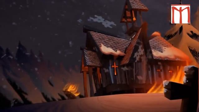 Весёлый мультфильм, о том как викинг попал в рай.mp4