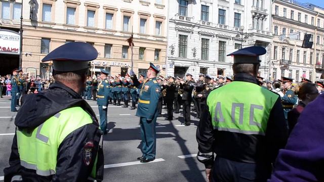 Военный оркестр на Невском проспекте | СПб 09.05.2019