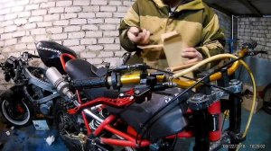 Устанавливаем красивые рычаги с Aliexpress на питбайк