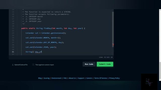 HackerRank java Solution-Java Date and Time -Task 12 -With Source Code  @Rahul_Vijayan   #hackerran