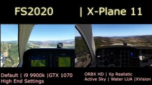 Microsoft FS2020 | X-plane 11 + ORBX+Addons | B58 Baron Approach