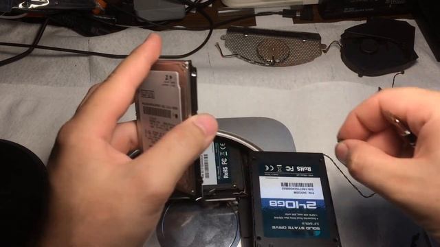 2010 Mac Mini A1347 Hard drive to SSD upgrade No proprietary tools