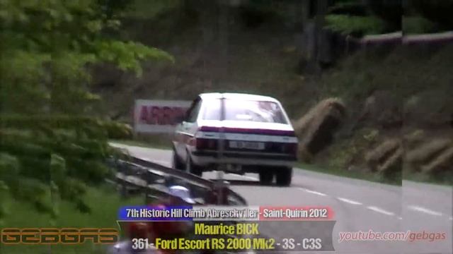 Ford Escort RS 2000 Mk2 - Maurice BICK - HILL CLIMB - 2012 - Abreschviller-St. Quirin
